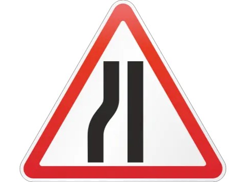 1.18.3 Сужение дороги слева